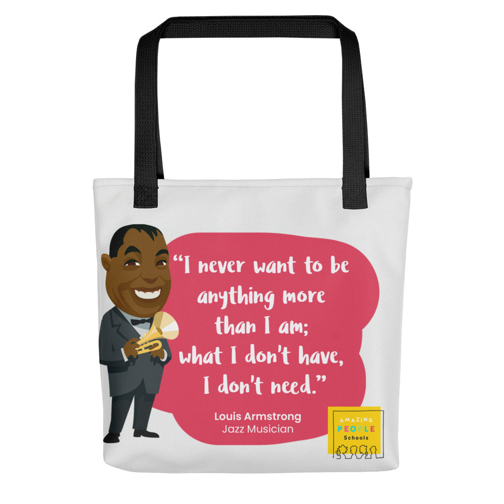 Louis Armstrong Tote Bag