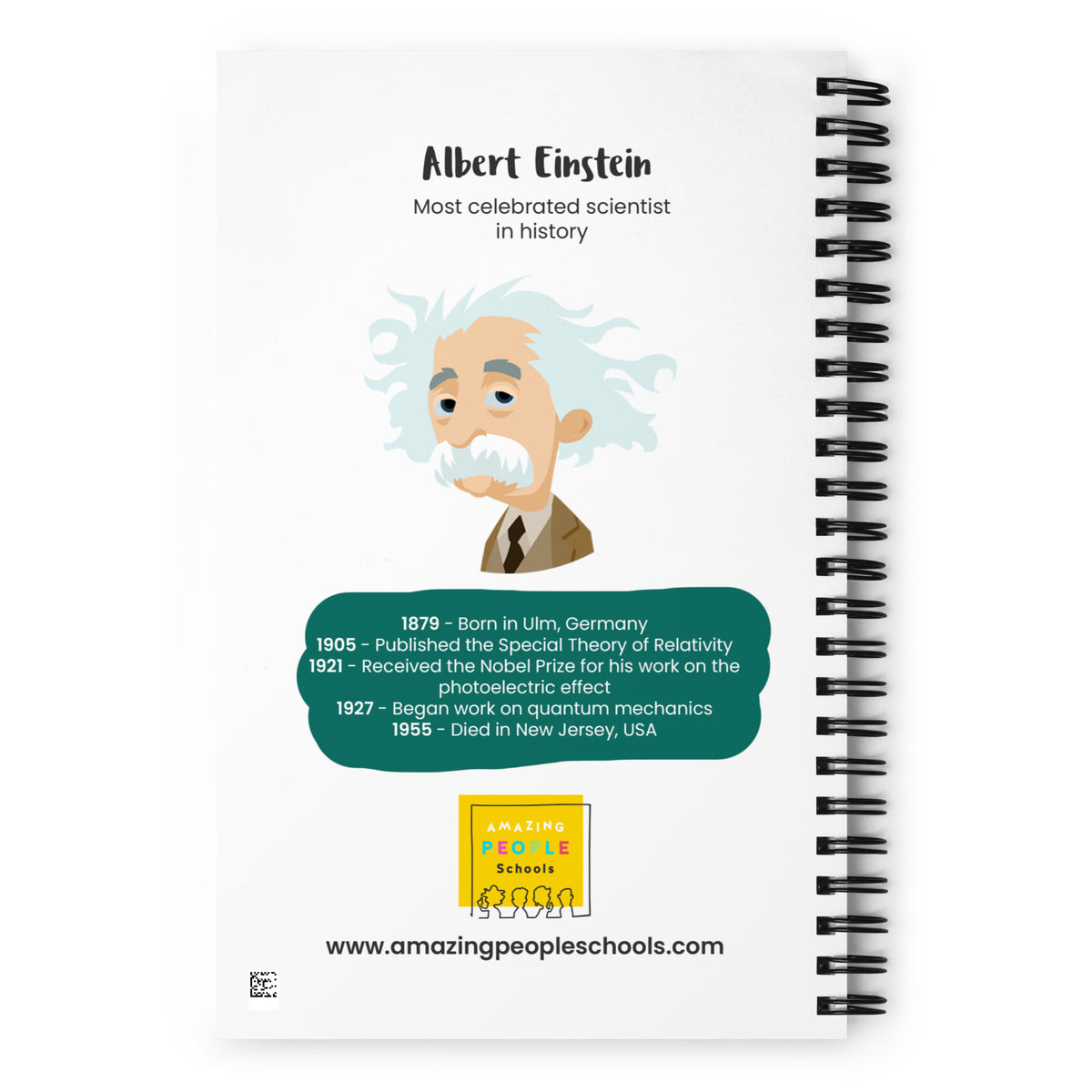 Albert Einstein Dotted Notebook