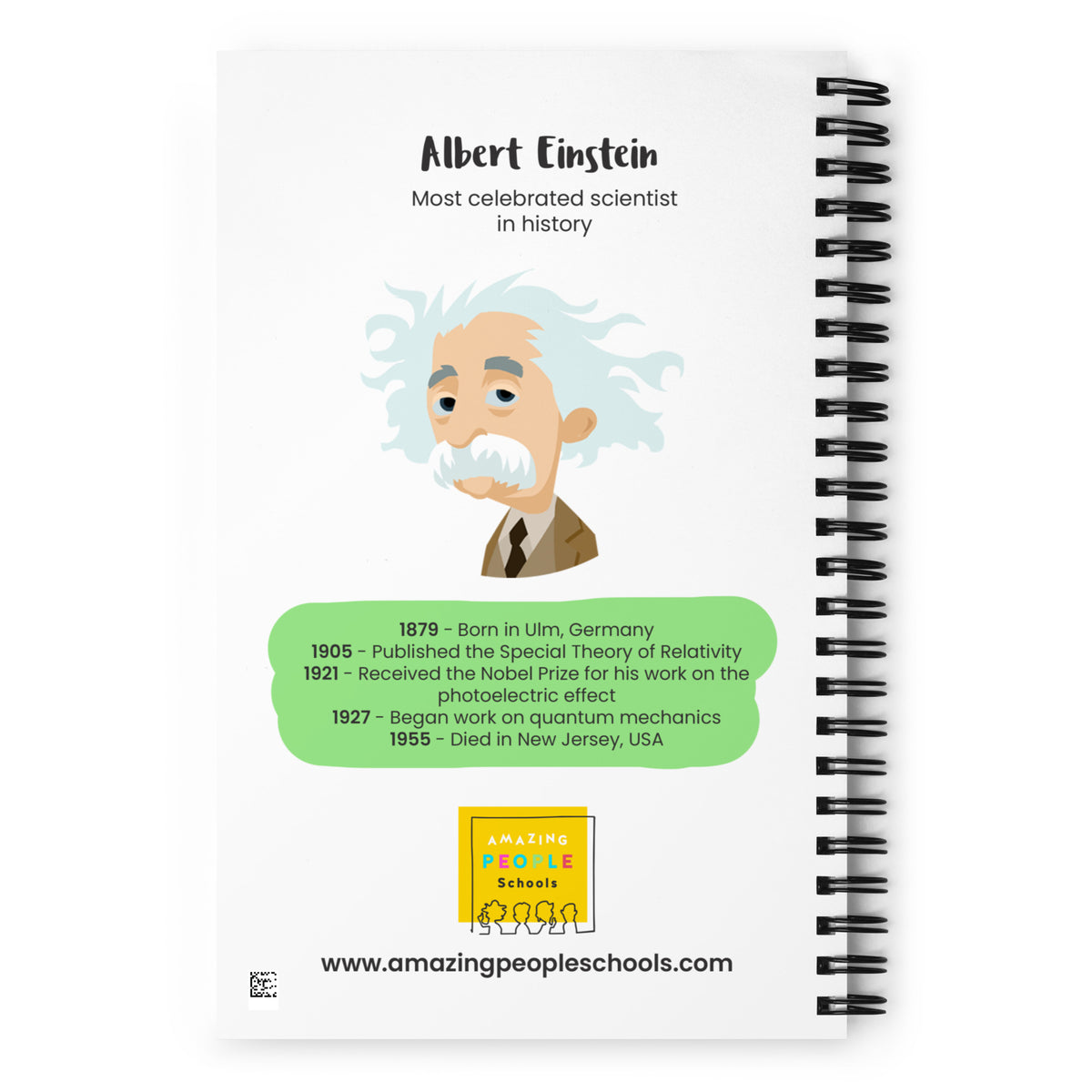 Albert Einstein Dotted Notebook