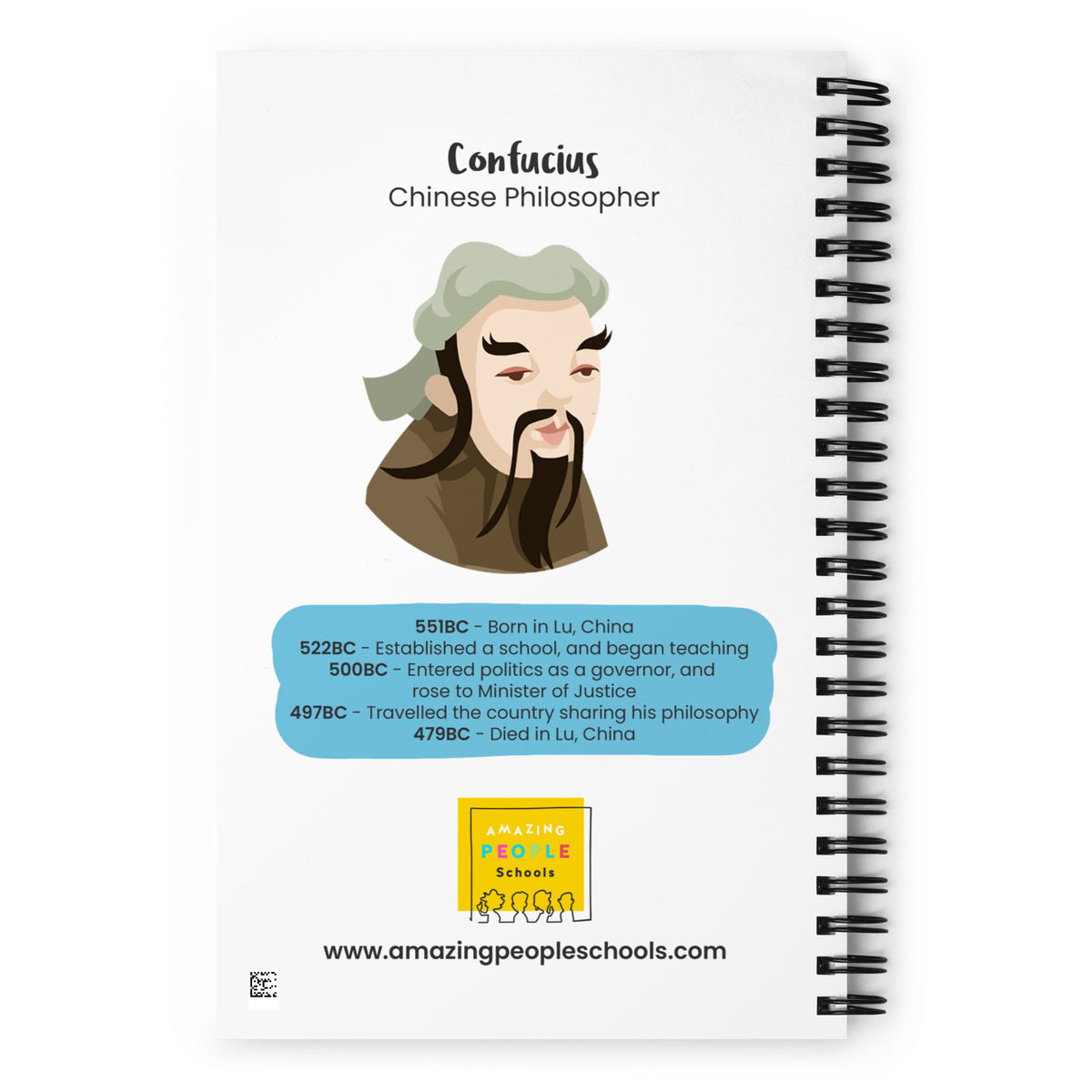 Confucius Dotted notebook