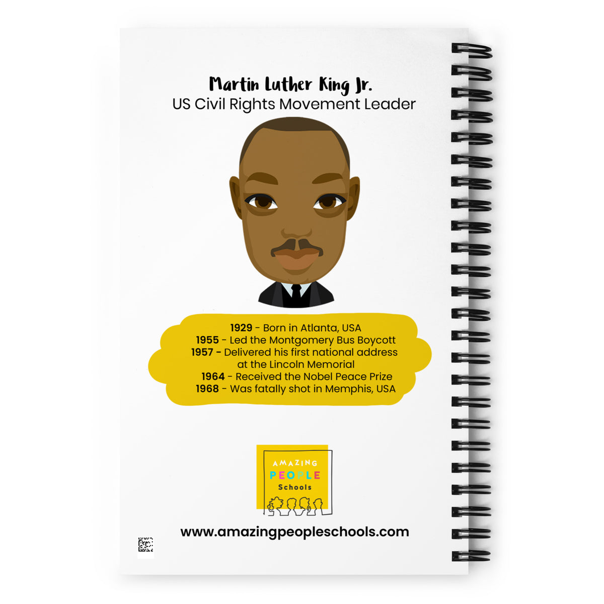 Martin Luther King Jr. Dotted Notebook