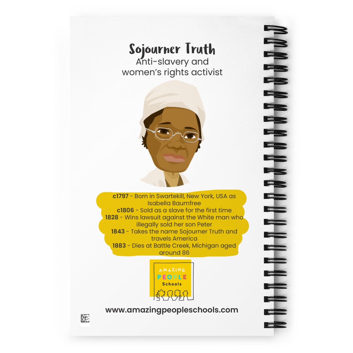 Sojourner Truth Dotted Notebook