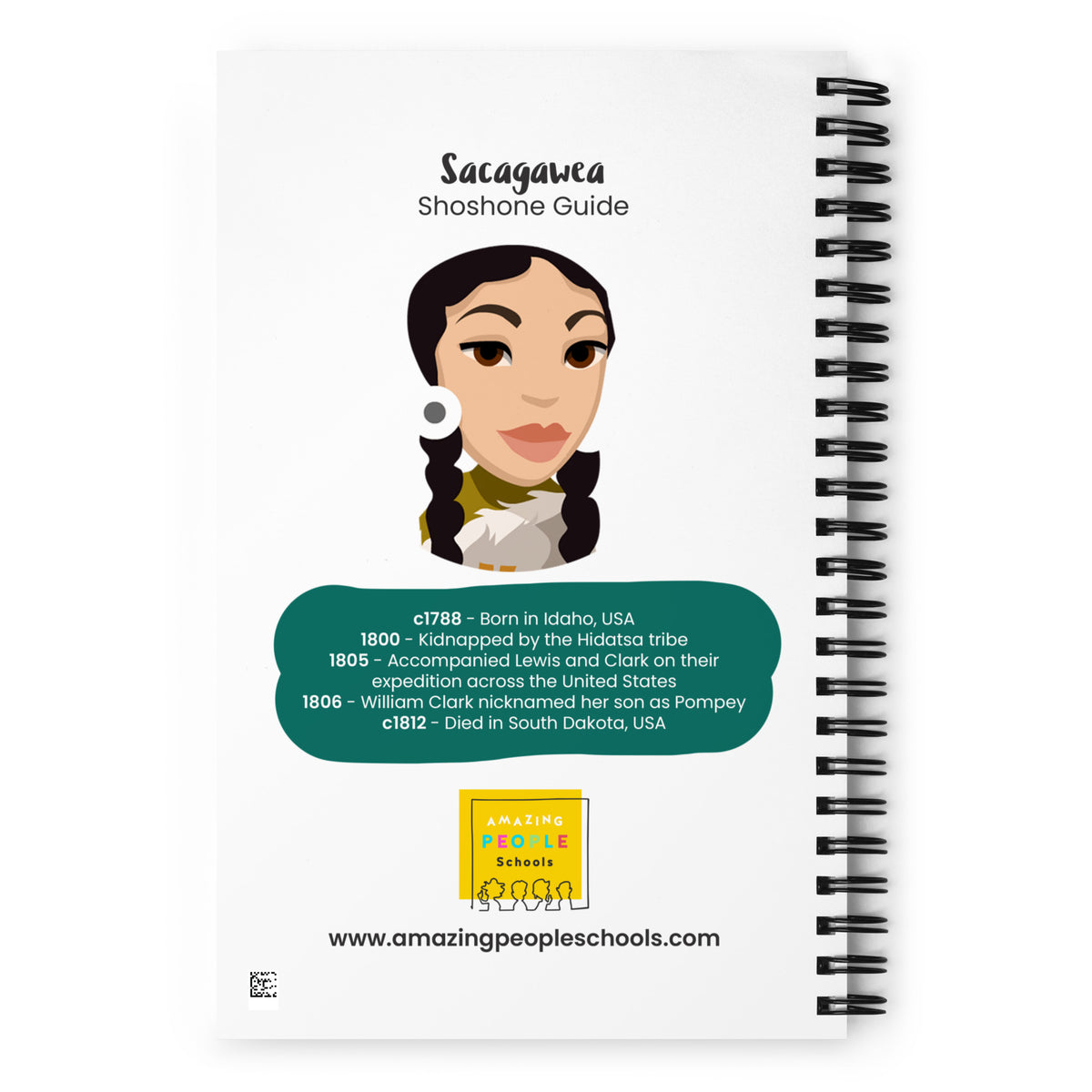 Sacagawea Dotted Notebook