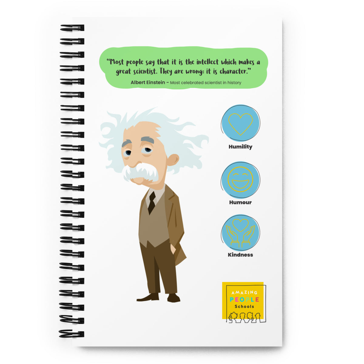 Albert Einstein Dotted Notebook