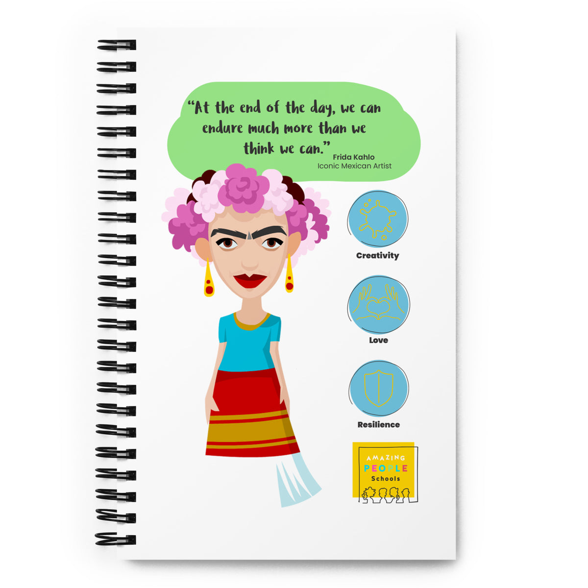 Frida Kahlo Dotted Notebook