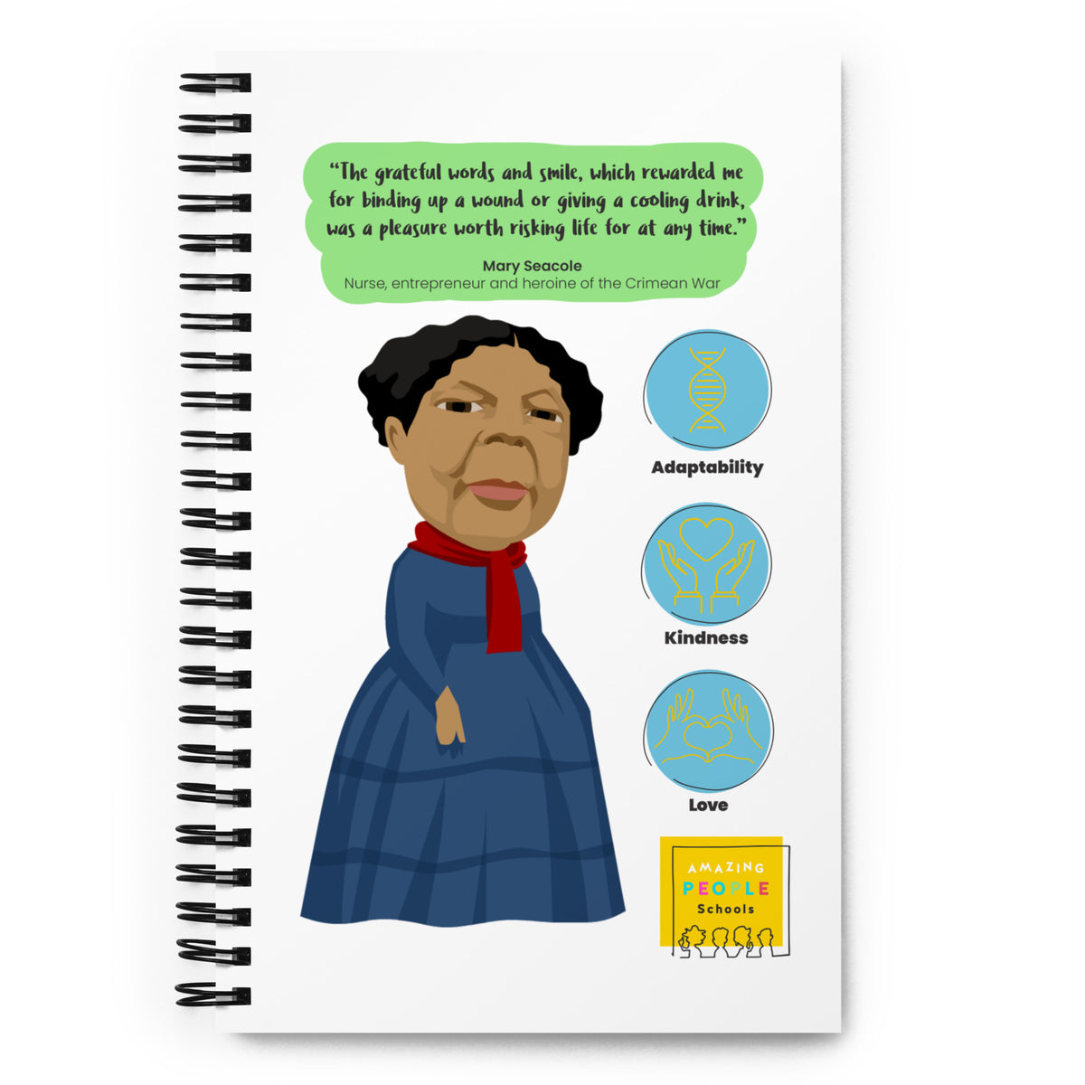 Mary Seacole Dotted Notebook